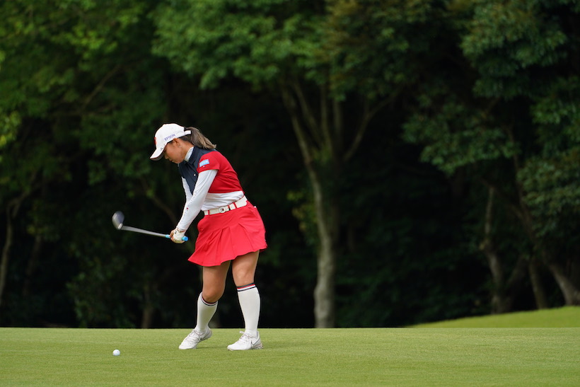 吉田優利のユーティリティ　ダウンスイング②