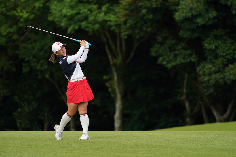 吉田優利のユーティリティ　フィニッシュ