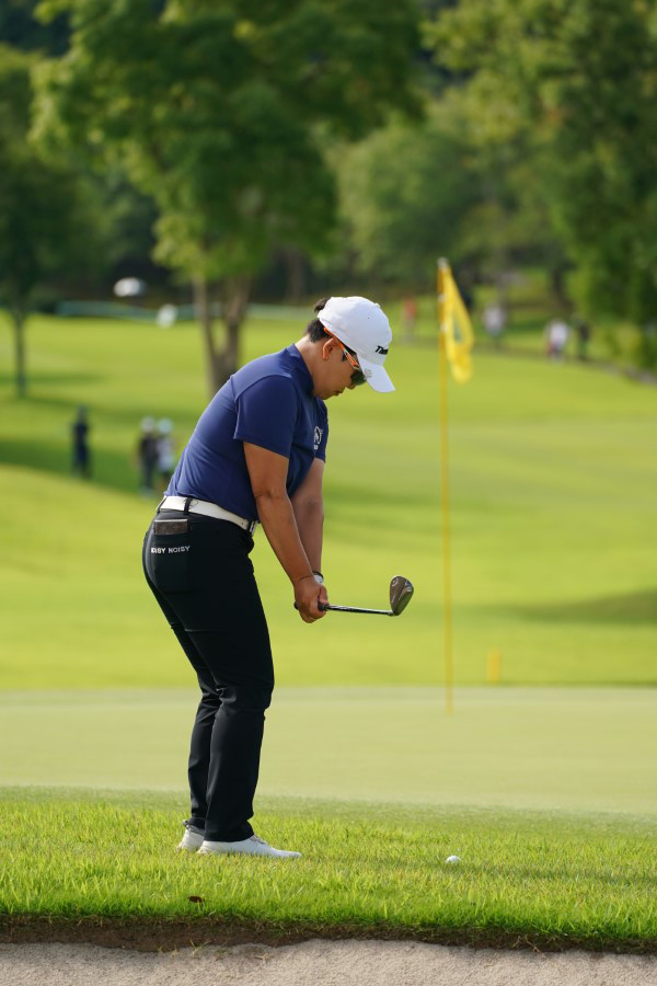 申ジエのアプローチ連続写真【2021年アース・モンダミンカップ・R4】