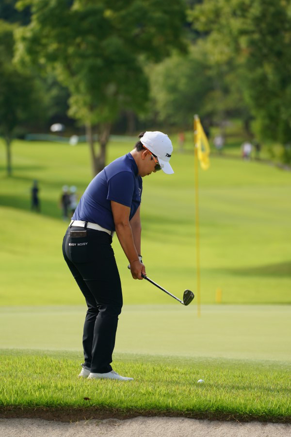 申ジエのアプローチ連続写真【2021年アース・モンダミンカップ・R4】