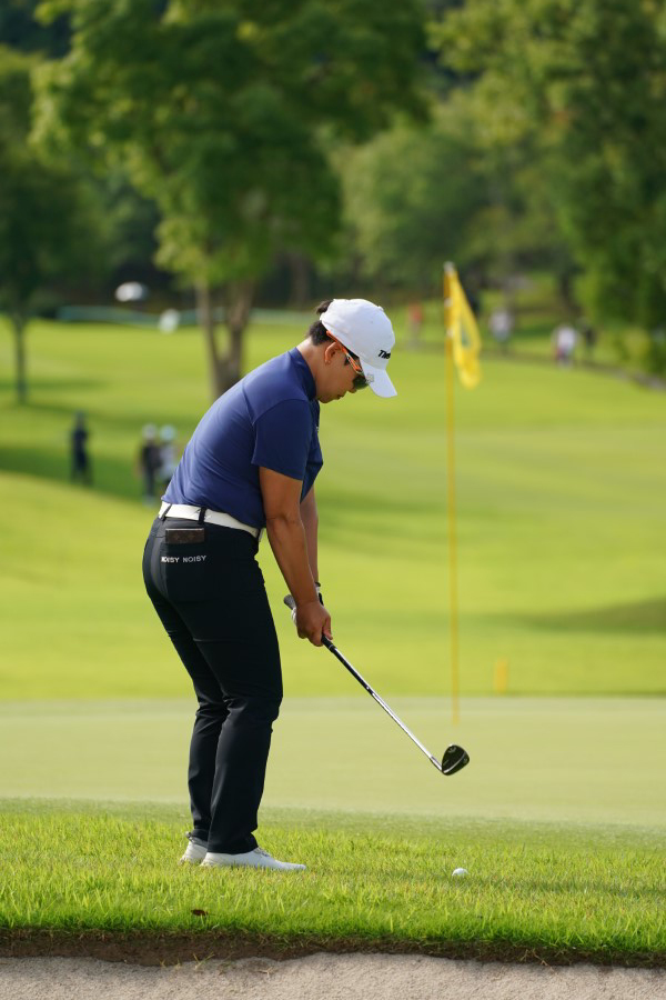 申ジエのアプローチ連続写真【2021年アース・モンダミンカップ・R4】