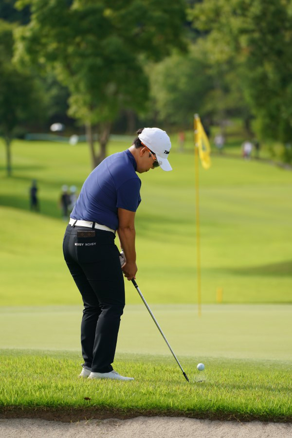 申ジエのアプローチ連続写真【2021年アース・モンダミンカップ・R4】