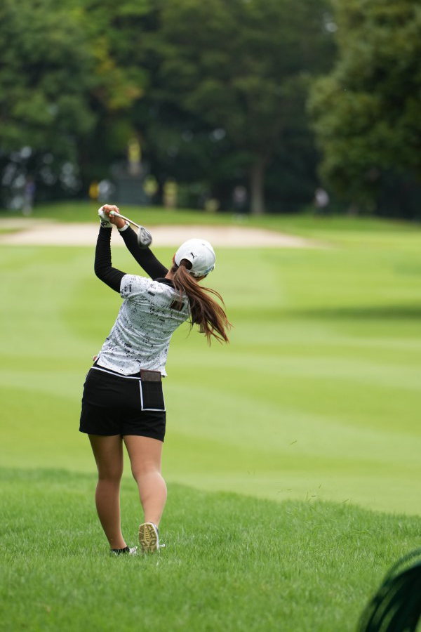 菊地絵理香のユーティリティスイング連続写真【2021年アース・モンダミンカップ・R4】