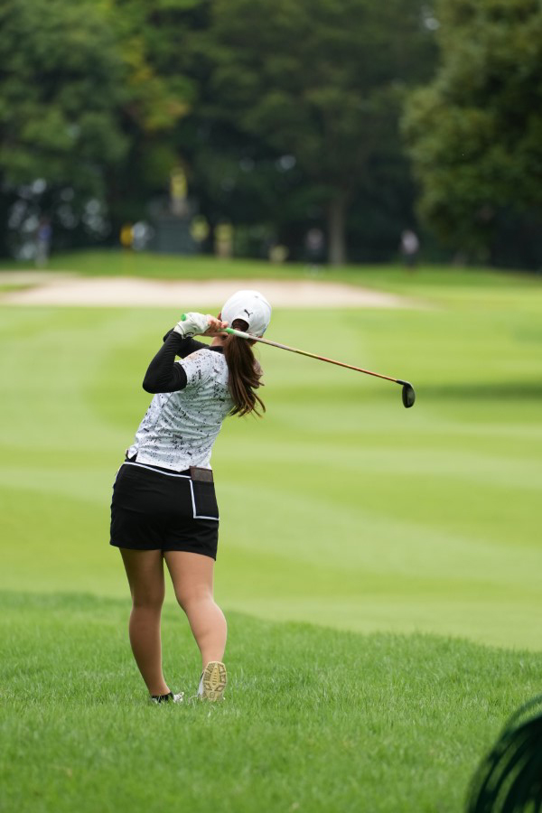 菊地絵理香のユーティリティスイング連続写真【2021年アース・モンダミンカップ・R4】