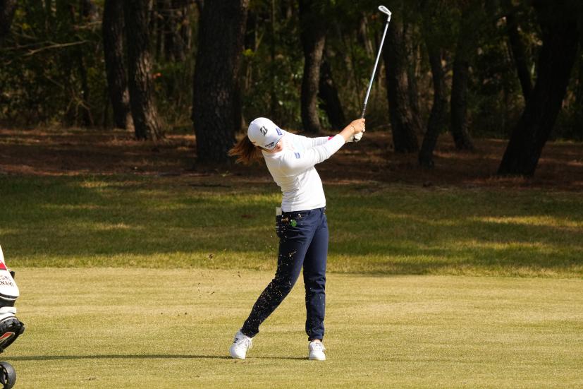 稲見萌寧のアイアンスイング連続写真【2021年JLPGAツアーチャンピオンシップリコーカップ】