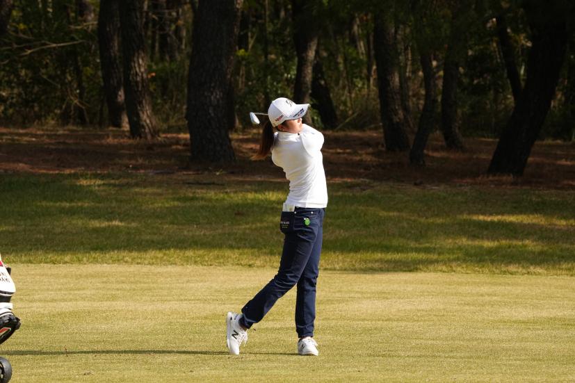 稲見萌寧のアイアンスイング連続写真【2021年JLPGAツアーチャンピオンシップリコーカップ】