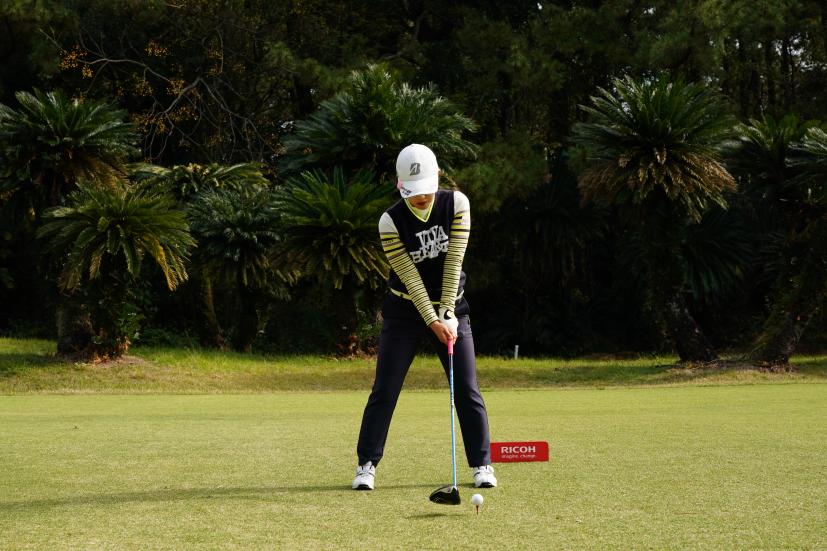 古江彩佳のドライバースイング連続写真【2021年JLPGAツアーチャンピオンシップリコーカップ】