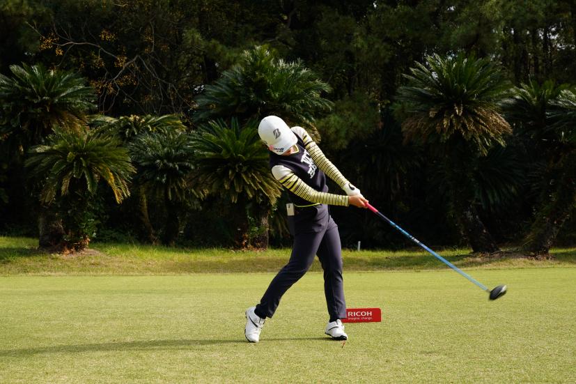 古江彩佳のドライバースイング連続写真【2021年JLPGAツアーチャンピオンシップリコーカップ】