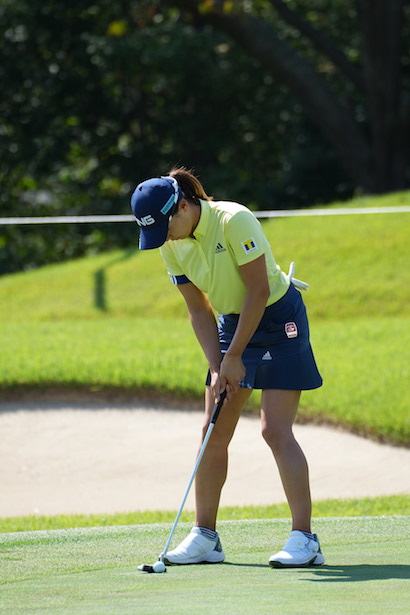 渋野日向子　パッティング｜アドレス