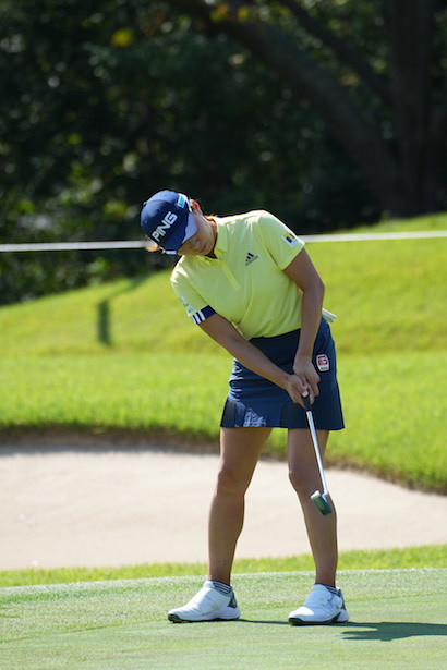 渋野日向子　パッティング｜フィニッシュ
