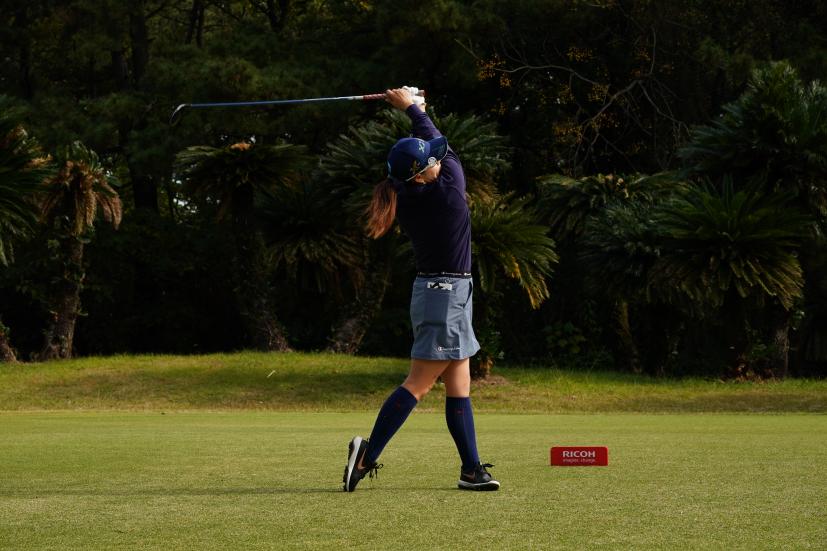 勝みなみのフェアウェイウッドスイング連続写真【2021年JLPGAツアーチャンピオンシップリコーカップ】