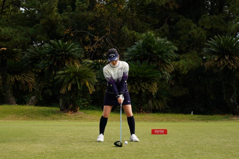 西村優菜のドライバースイング連続写真【2021年JLPGAツアーチャンピオンシップリコーカップ】