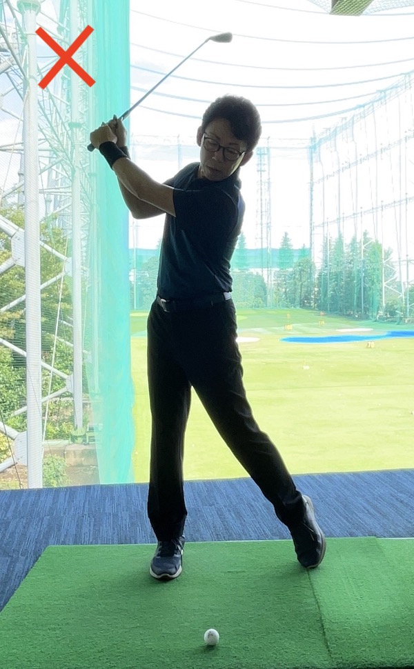 ゴルフ,バックスイング,ミスショット