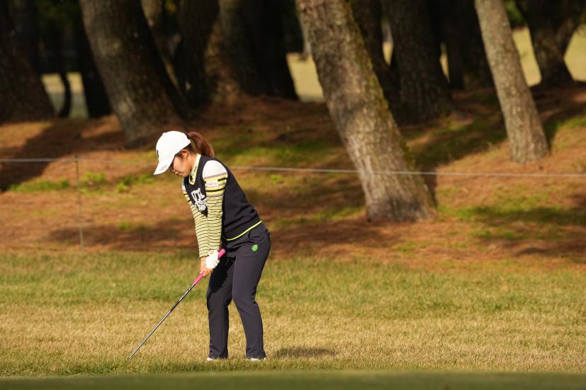 古江彩佳のウェッジスイング連続写真【2021年JLPGAツアーチャンピオンシップリコーカップ】    