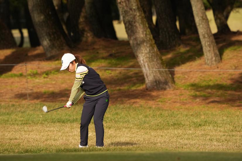 古江彩佳のウェッジスイング連続写真【2021年JLPGAツアーチャンピオンシップリコーカップ】    