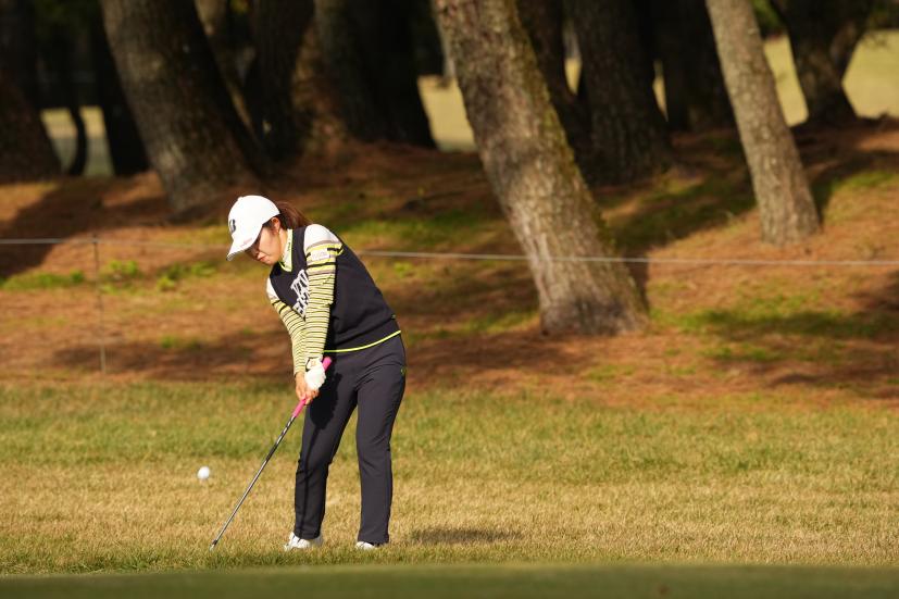 古江彩佳のウェッジスイング連続写真【2021年JLPGAツアーチャンピオンシップリコーカップ】    