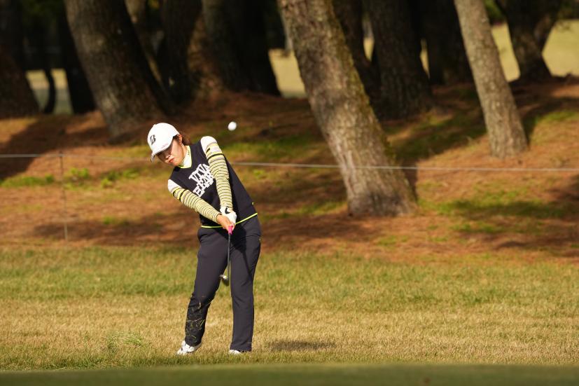 古江彩佳のウェッジスイング連続写真【2021年JLPGAツアーチャンピオンシップリコーカップ】    