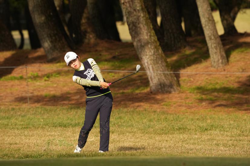 古江彩佳のウェッジスイング連続写真【2021年JLPGAツアーチャンピオンシップリコーカップ】    