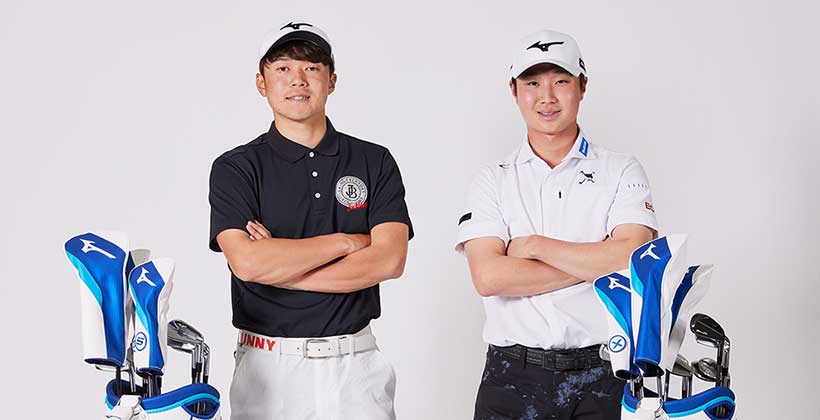 注目の若手男子プロゴルファー 古川雄大・平田憲聖がミズノブランドアンバサダー契約を締結