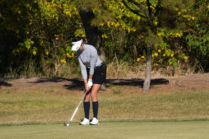 原英莉花のウェッジスイング（アプローチ）連続写真【2021年JLPGAツアーチャンピオンシップリコーカップ】