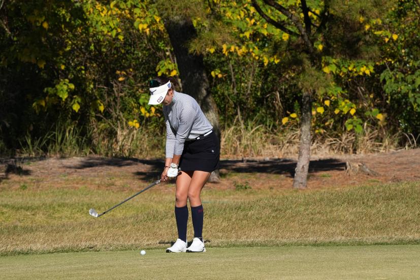 原英莉花のウェッジスイング（アプローチ）連続写真【2021年JLPGAツアーチャンピオンシップリコーカップ】