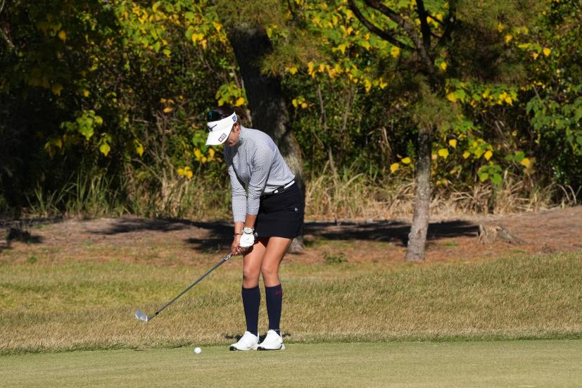 原英莉花のウェッジスイング（アプローチ）連続写真【2021年JLPGAツアーチャンピオンシップリコーカップ】