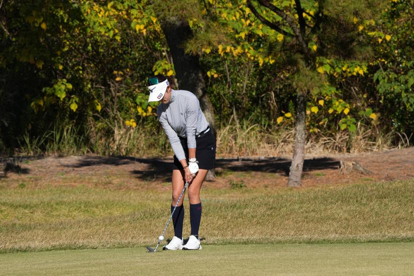 原英莉花のウェッジスイング（アプローチ）連続写真【2021年JLPGAツアーチャンピオンシップリコーカップ】