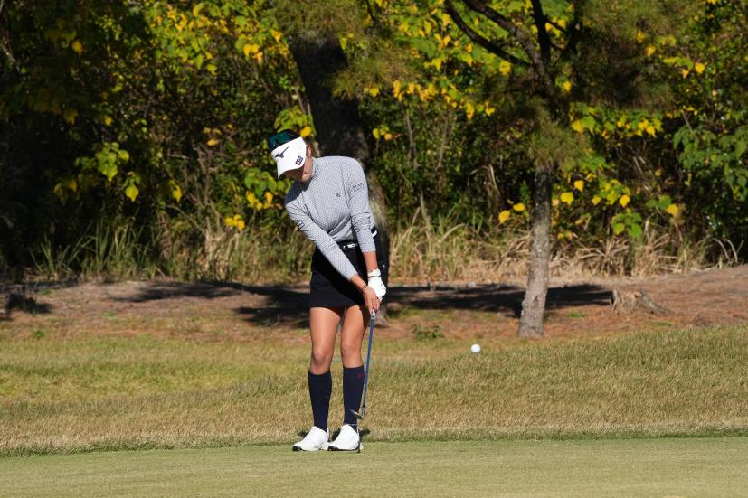 原英莉花のウェッジスイング（アプローチ）連続写真【2021年JLPGAツアーチャンピオンシップリコーカップ】