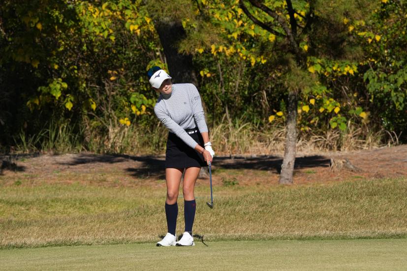 原英莉花のウェッジスイング（アプローチ）連続写真【2021年JLPGAツアーチャンピオンシップリコーカップ】