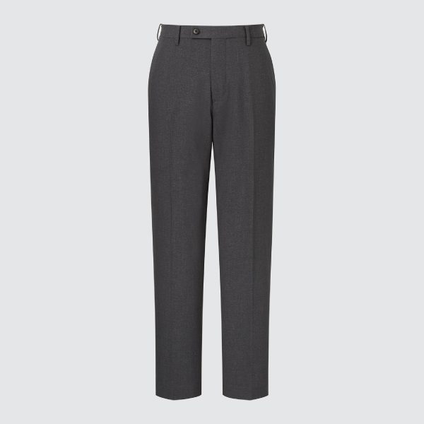 ユニクロ,感動パンツ2WAYストレッチ ウールライク DARK GRAY