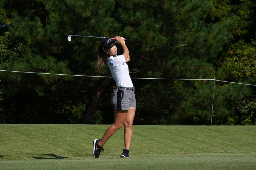 上田桃子　アイアンスイング｜フィニッシュ