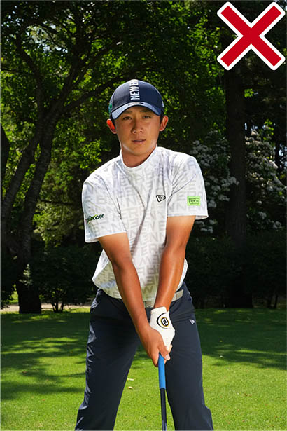 伊藤有志,アドレス,姿勢