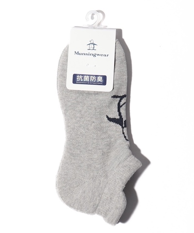 マンシングウェア 『Basic』定番ペンギンジャカードソックス アンクル丈