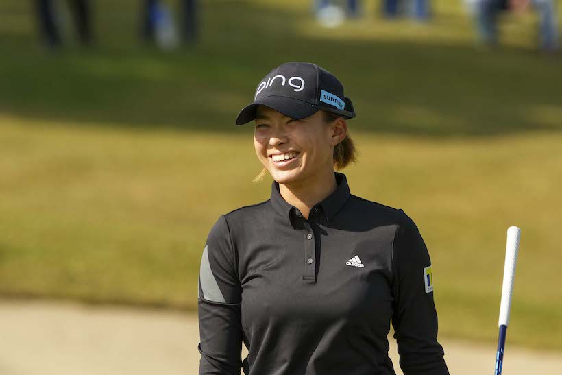 笑顔の渋野日向子