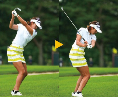 原英莉花のスイング