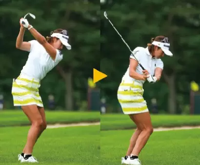 原英莉花のスイング