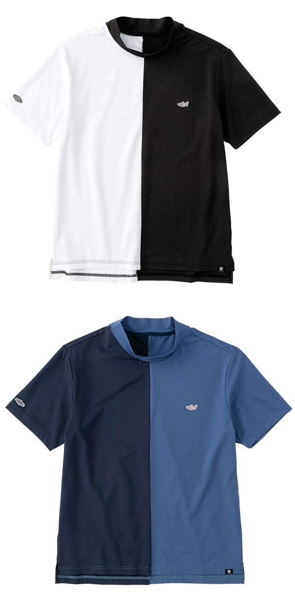 Mock Neck s/s Bi-Color Pullover(モックネックプルオーバ)