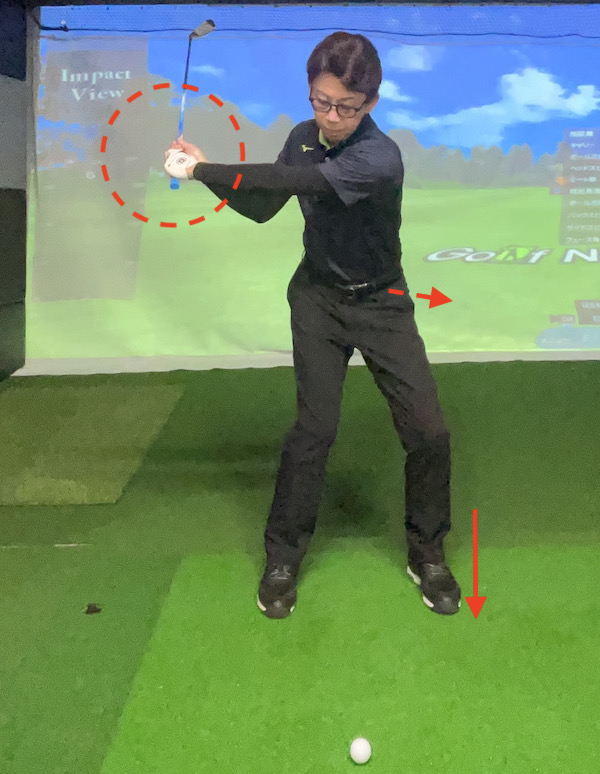 ゴルフ,アイアン,ダウンスイング