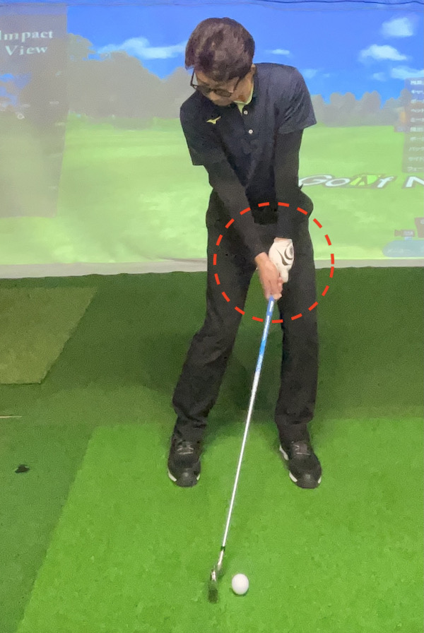 ゴルフ,アイアン,ハンドファースト