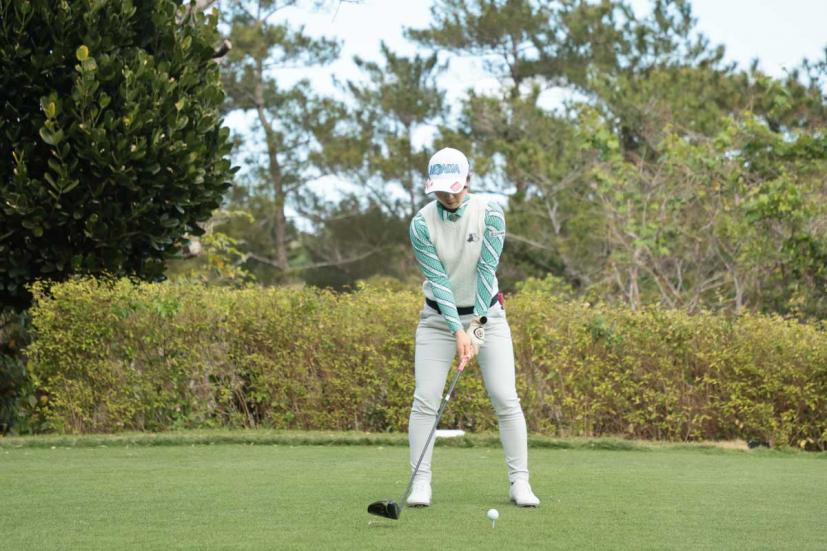 蛭田みな美のドライバースイング