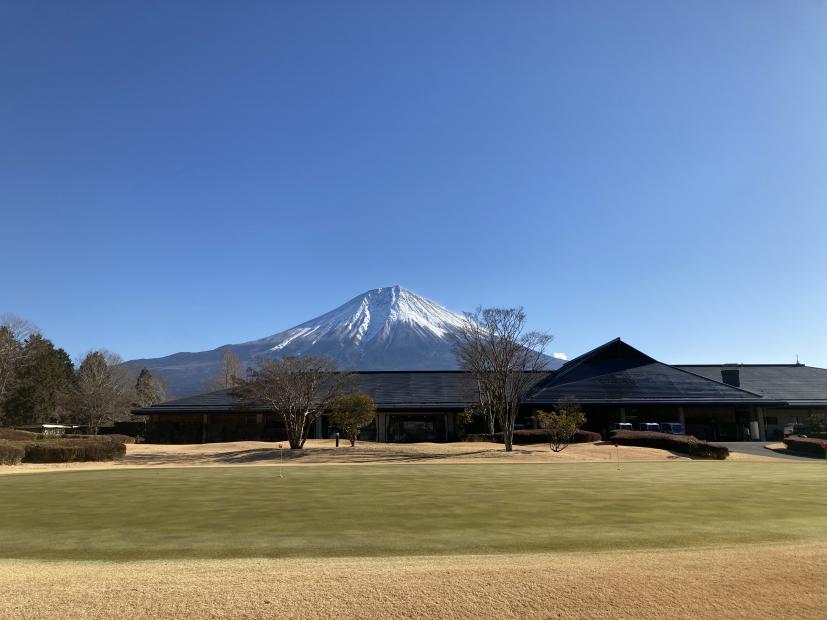 ゴルフ場,富士山,クラブハウス