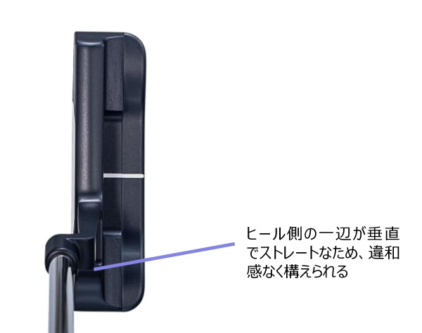 ヒール側の一辺