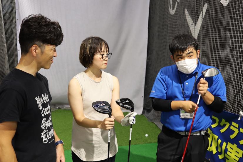 シャフトの硬さもポイントと釘尾さん