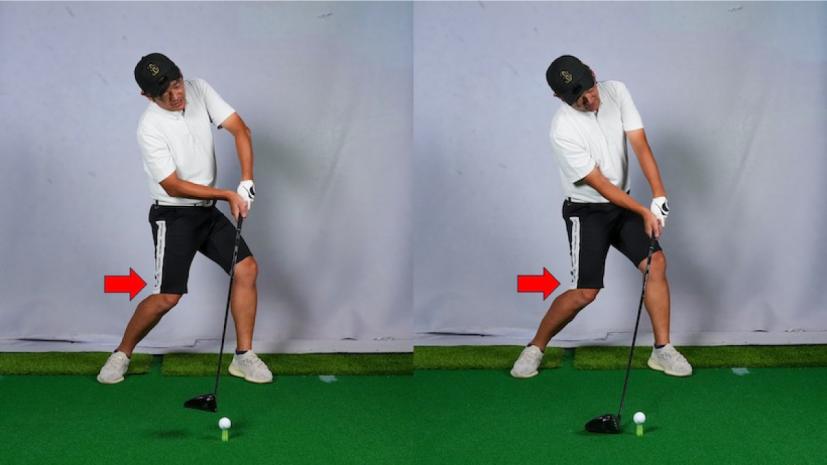 ヒザが曲がりすぎている