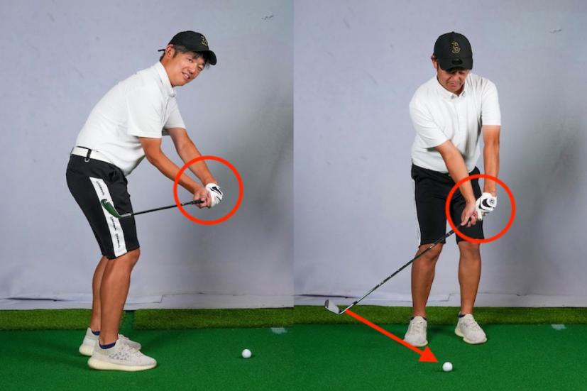 田渕信行, ダウンスイング,インパクト