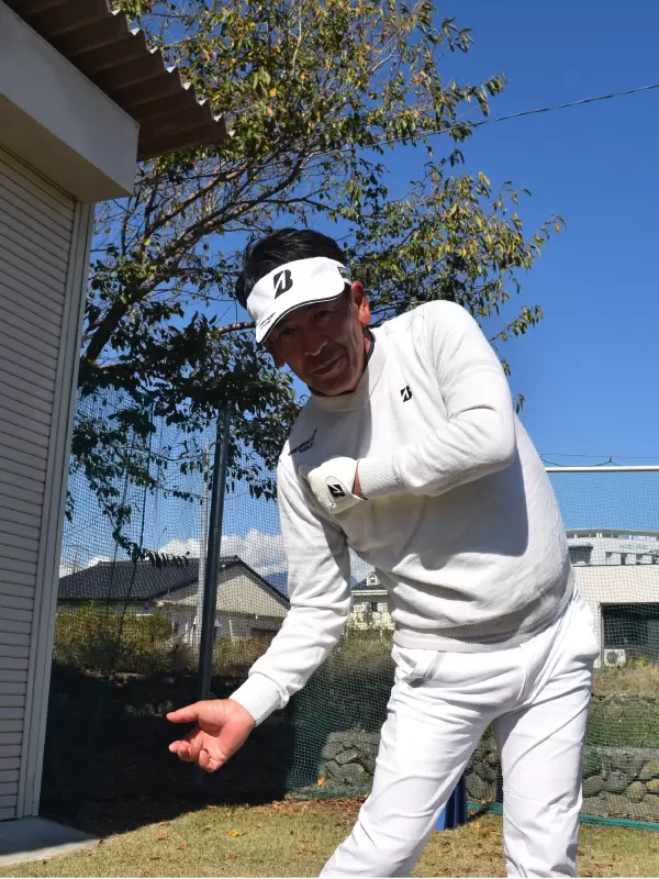 重田プロ,スイング