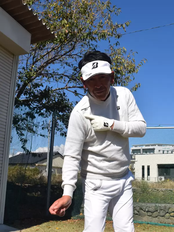 重田プロ,スイング