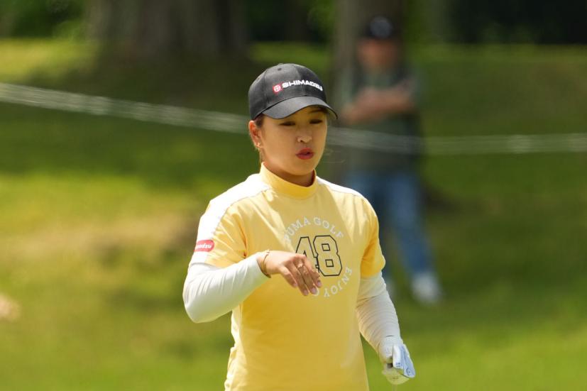 西郷真央のフェアウェイウッドスイング