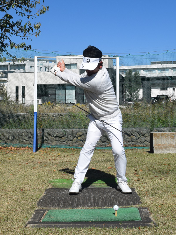 重田プロ,スイング