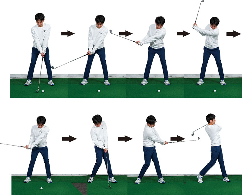 杉野さんのアイアンショットを見てみましょう！